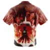 Burning Attack on Titan Short Sleeve Hawaiian Shirt BACK Mockup - Attack On Titan EU Store