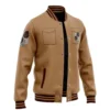Garrison Attack on Titan Varsity Jacket 3L F LEFT Mockup - Attack On Titan EU Store
