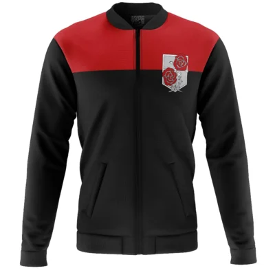 Garrison Red Top Attack On Titan Casual Bomber Jacket