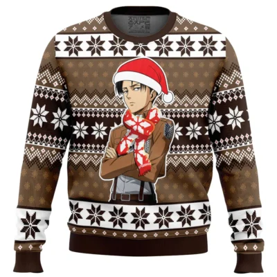 Levi Ackerman Attack on Titan Ugly Christmas Sweater