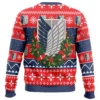 Mikasa Attack On Titan Ugly Christmas Sweater BACK mockup - Attack On Titan EU Store