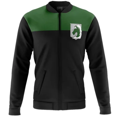 Military Police Green Top Attack On Titan Casual Bomber Jacket