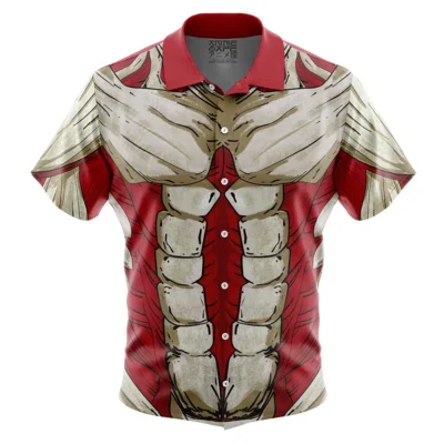 Armored Titan Attack on Titan Button Up Hawaiian Shirt