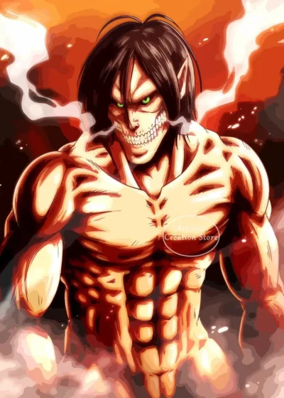 Determined Jean Kirstein Attack On Titan Poster