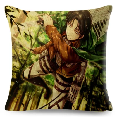 Levi Ackerman Attack On Titan Blade Master Throw Pillow