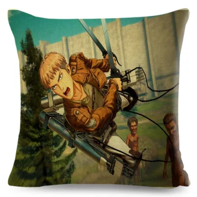 Beast Zeke Yeager Attack On Titan Throw Pillow