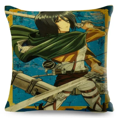 Fearless Erwin Smith Attack On Titan Throw Pillow