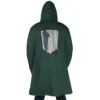 Scouting Regiment Attack on Titan AOP Hooded Cloak Coat BACK Mockup - Attack On Titan EU Store