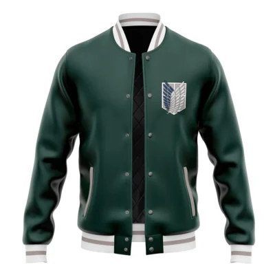 Survey Corps Pattern Attack on Titan Varsity Jacket