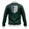 Survey Corps AOT Varsity Jacket BACK Mockup - Attack On Titan EU Store