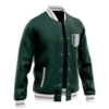 Survey Corps AOT Varsity Jacket F LEFT Mockup - Attack On Titan EU Store