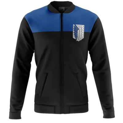 Survey Corps Blue Top Attack On Titan Casual Bomber Jacket