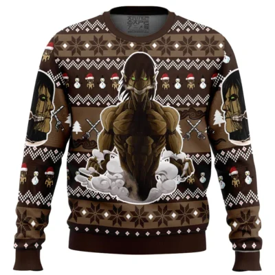 Titan Eren Attack on Titan Ugly Christmas Sweater