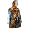 eren Oodie Oversized Blanket Hoodie front right - Attack On Titan EU Store