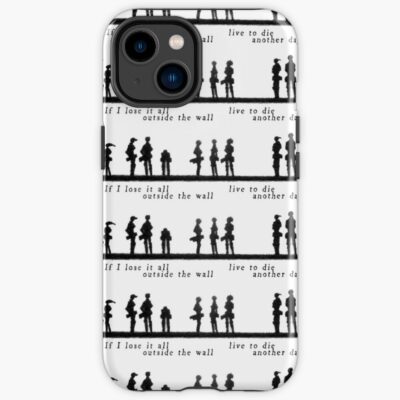 Outside The Wall Black And White Iphone Case