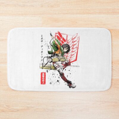 Soldier Mikasa T Shirt Bath Mat