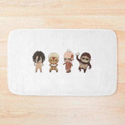 Attack On Titan Wall Breach Scene Epic Manga Style Bath Mat