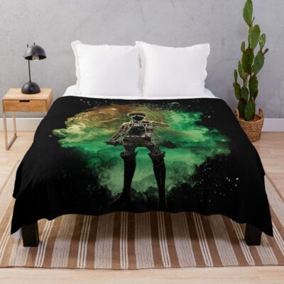 Soul Of The Attack Titan Throw Blanket