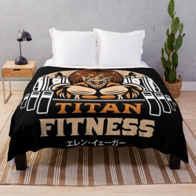 Attack On Fitness Throw Blanket