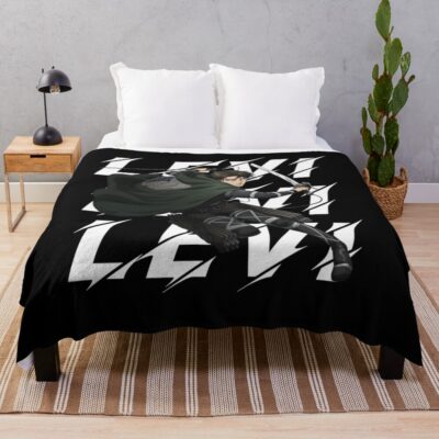 Captain Levi Aot Fan Art Throw Blanket