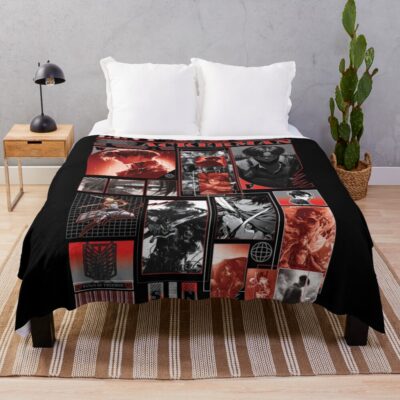 Short Fighter Throw Blanket