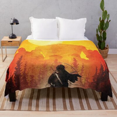 War Against Monsters Throw Blanket