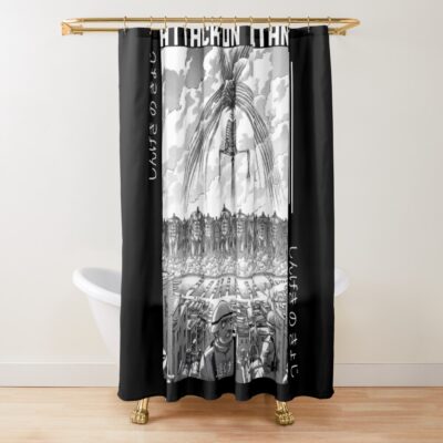 Attack On Shower Curtain