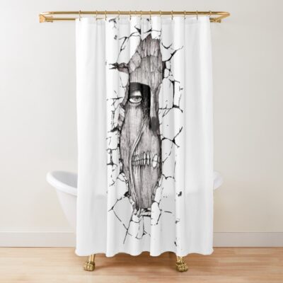 The Wall Titan Shower Curtain