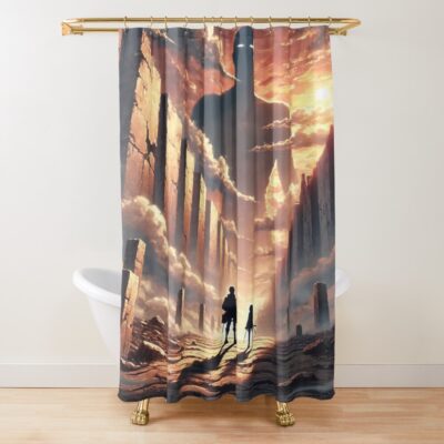 Titan S Attack Shower Curtain