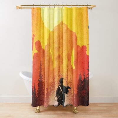 War Against Monsters Shower Curtain