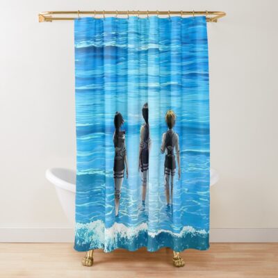 Golden Trio Shower Curtain
