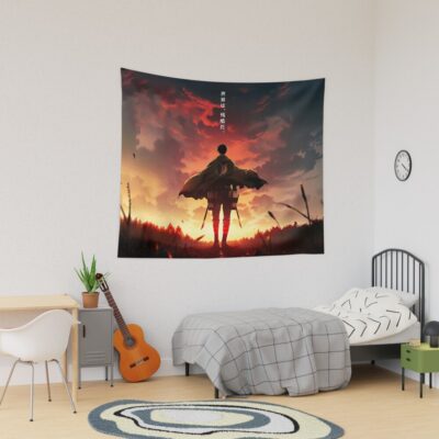Snk Cruel World Anime Print Tapestry