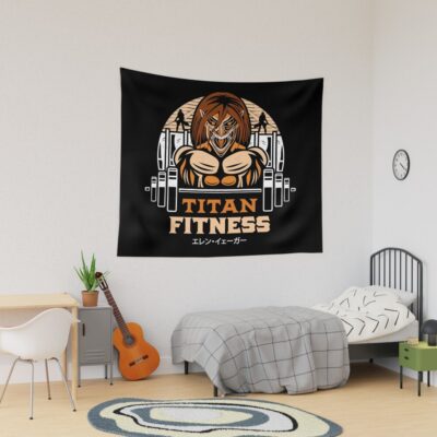 Attack On Fitness Tapestry